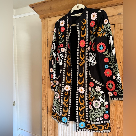 Ruby Yaya Embroidered Floral Longline Jacket/Kimono – Size M - Picture 2 of 4